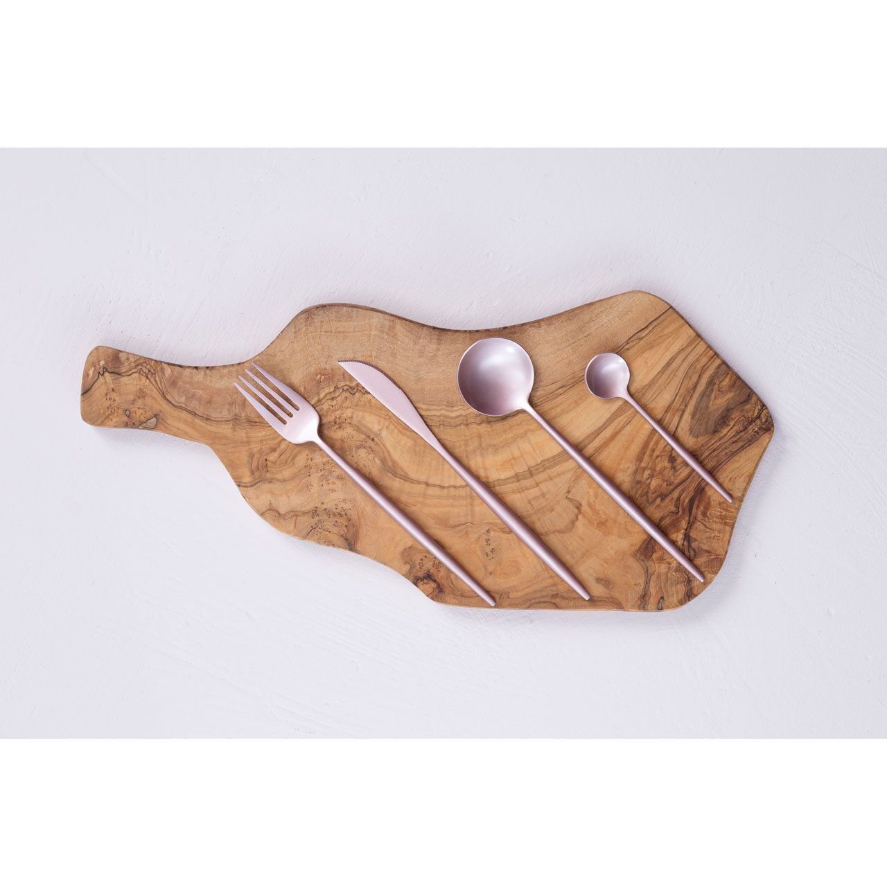 Avie 16 Pc Matte Pink Finish Cutlery Set