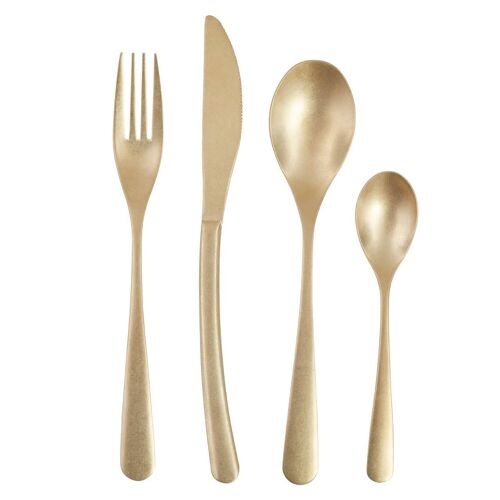 Avie 16pc Cutlery Set with Curved Handles