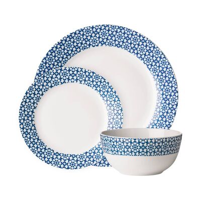 Avie Casablanca Blue Dinner Set