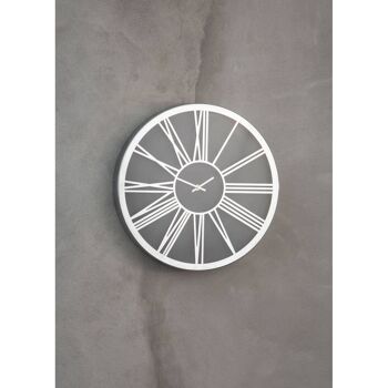 Baillie Black/Chrome Wall Clock 3