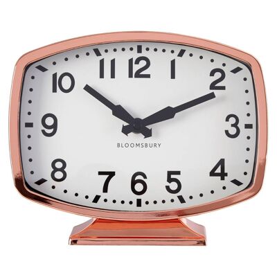 Baillie Rose Gold Finish Table Clock