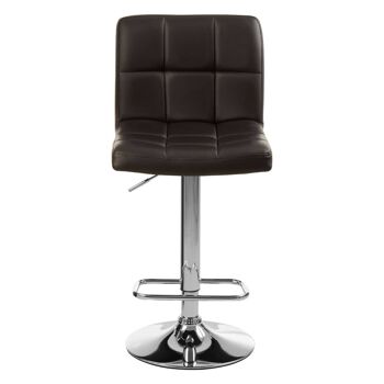 Baina Quilted Bar Stool with Chrome Base 1