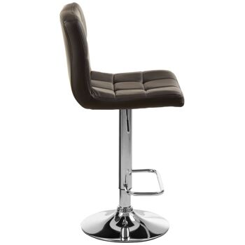 Baina Quilted Bar Stool with Chrome Base 4