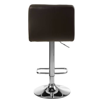 Baina Quilted Bar Stool with Chrome Base 5