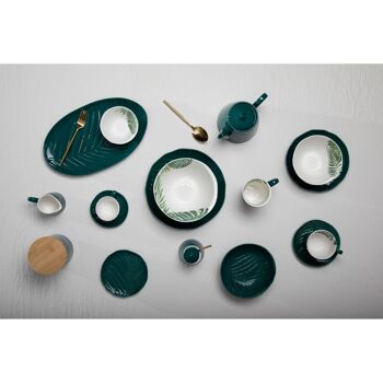 Bali Dark Green Cup and Saucer 5