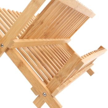 Bamboo Folding Dish Rack 5