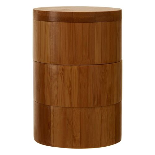 Bamboo Natural Cylindrical Storage Set