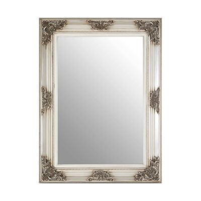 Baroque Rectangle Silver Wall Mirror
