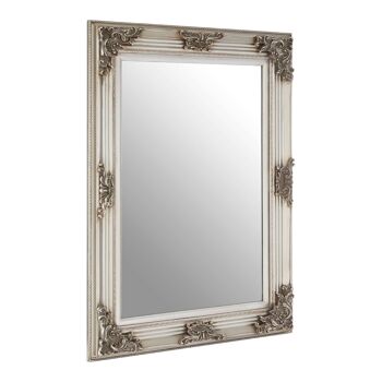 Baroque Rectangle Silver Wall Mirror 3