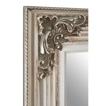 Baroque Rectangle Silver Wall Mirror 4