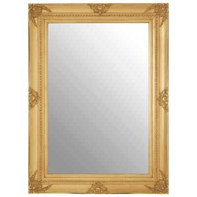 Baroque Rectangular Gold Wall Mirror 1