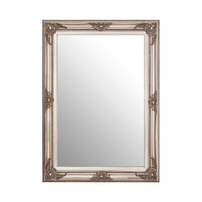 Baroque Rectangular Grey Wall Mirror