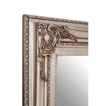 Baroque Rectangular Grey Wall Mirror 4