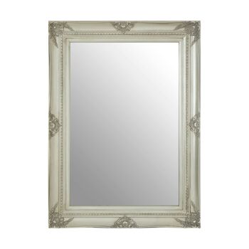Baroque Rectangular Silver Wall Mirror 1