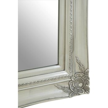 Baroque Rectangular Silver Wall Mirror 5