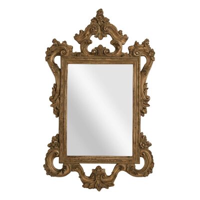 Baroque Style Antique Finish Wall Mirror