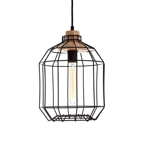 Beacan Black Metal Wire Pendant Light