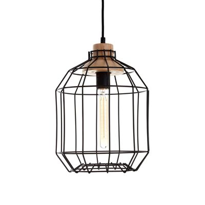 Beacan Black Metal Wire Pendant Light