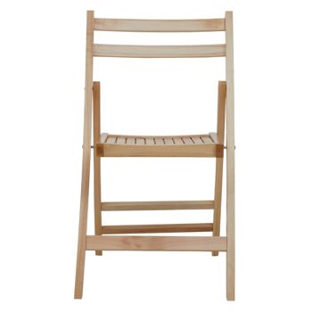 Beauport Natural Finish Folding Chair 1