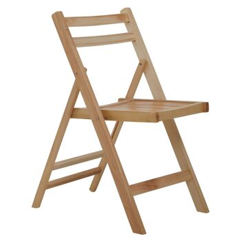 Beauport Natural Finish Folding Chair 3