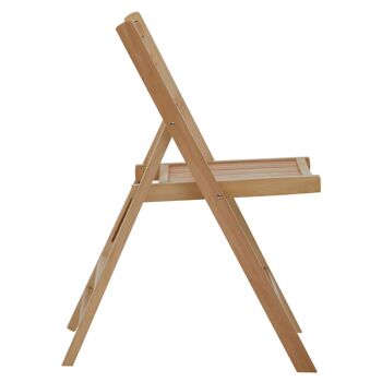 Beauport Natural Finish Folding Chair 4