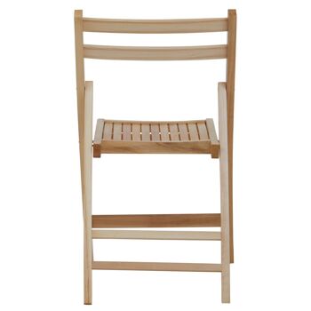 Beauport Natural Finish Folding Chair 5