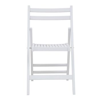 Beauport White Folding Chair 1