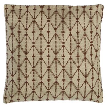 Beige Bosie Woven Split Diamond Cushion 2