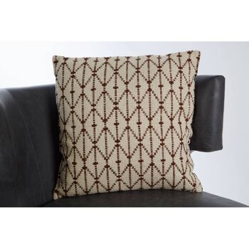 Beige Bosie Woven Split Diamond Cushion 4