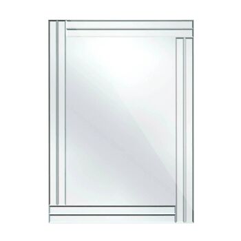 Bevelled Edge Mirror with Double Line Frame 2