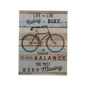 Bike Wall Plaque 1