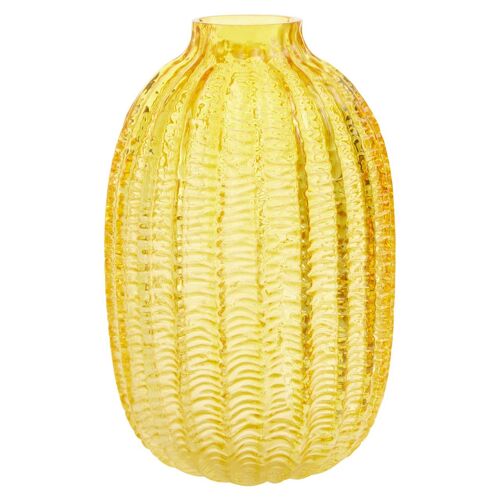 Bionda Large Yellow Glass Vase