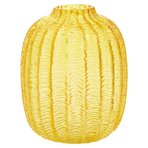 Bionda Small Yellow Glass Vase