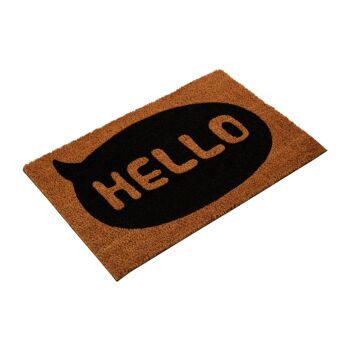 Black / Natural Hello Doormat 3