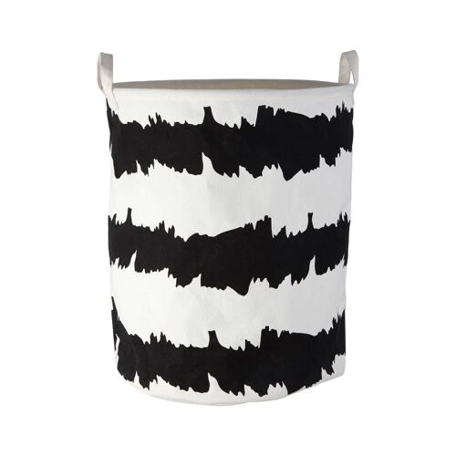 Black / White Fabric Basket