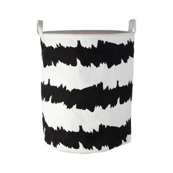Black / White Fabric Basket 1