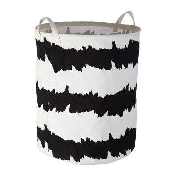 Black / White Fabric Basket 3