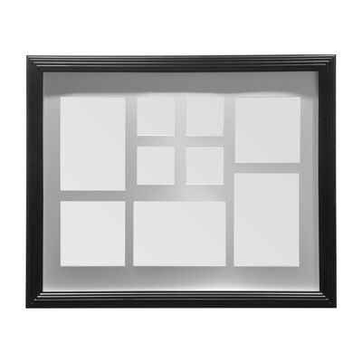 Black 9 Multi Photo Frame