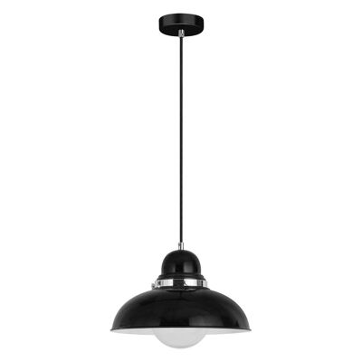 Black and Chrome Pendant Light