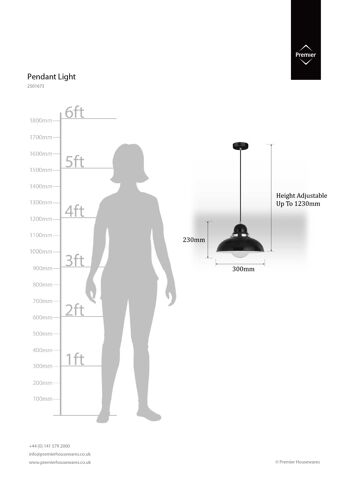 Black and Chrome Pendant Light 6