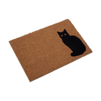 Black Cat Doormat 3