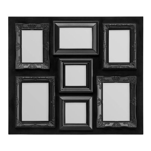 Black Contemporary 7 Photo Frame