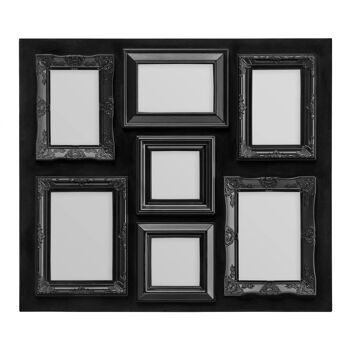 Black Contemporary 7 Photo Frame 1