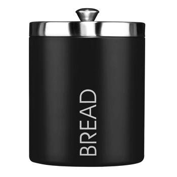 Black Enamel Bread Bin 1