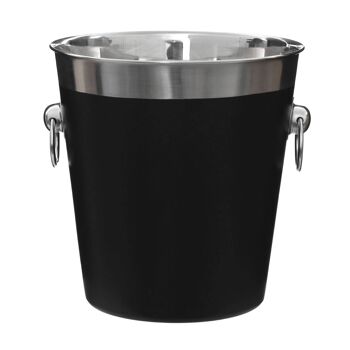 Black Enamel Champagne Bucket 3