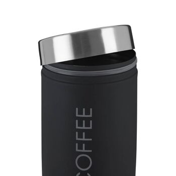 Black Enamel Coffee Canister 4