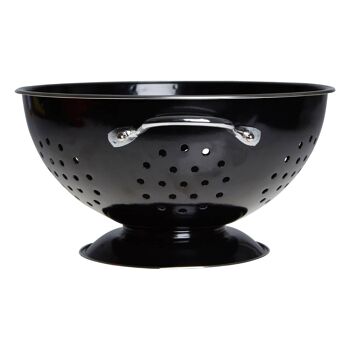 Black Enamel Colander 4