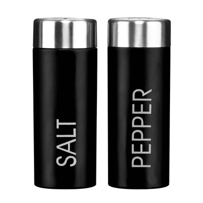 Black Enamel Salt and Pepper Set