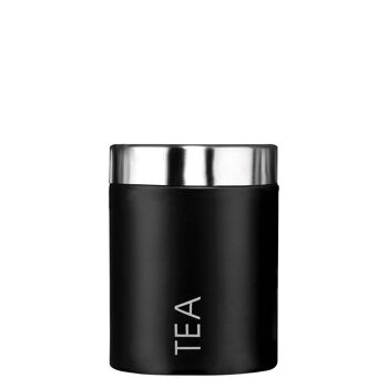 Black Enamel Tea Canister 2