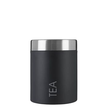 Black Enamel Tea Canister 3